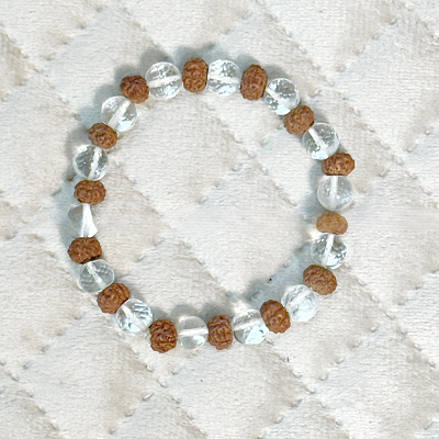 Rudraksha Sphatika bracelet