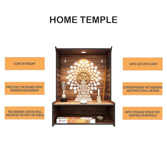 wooden pooja mandir