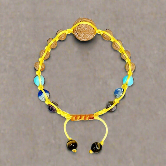 yellow rudraksha bracelet