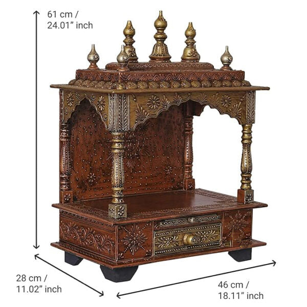 Pooja Mandir Without Doors