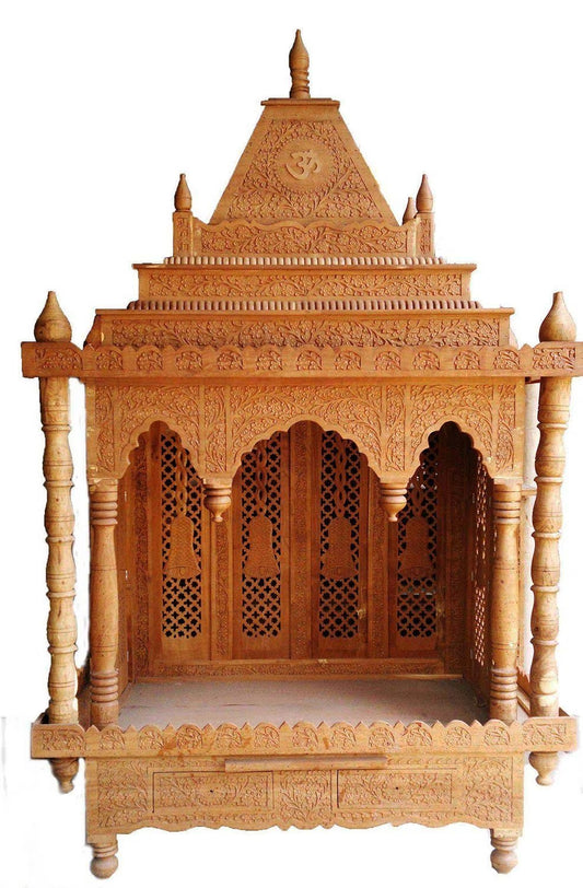 Handcrafted Sheesham Wood Temple