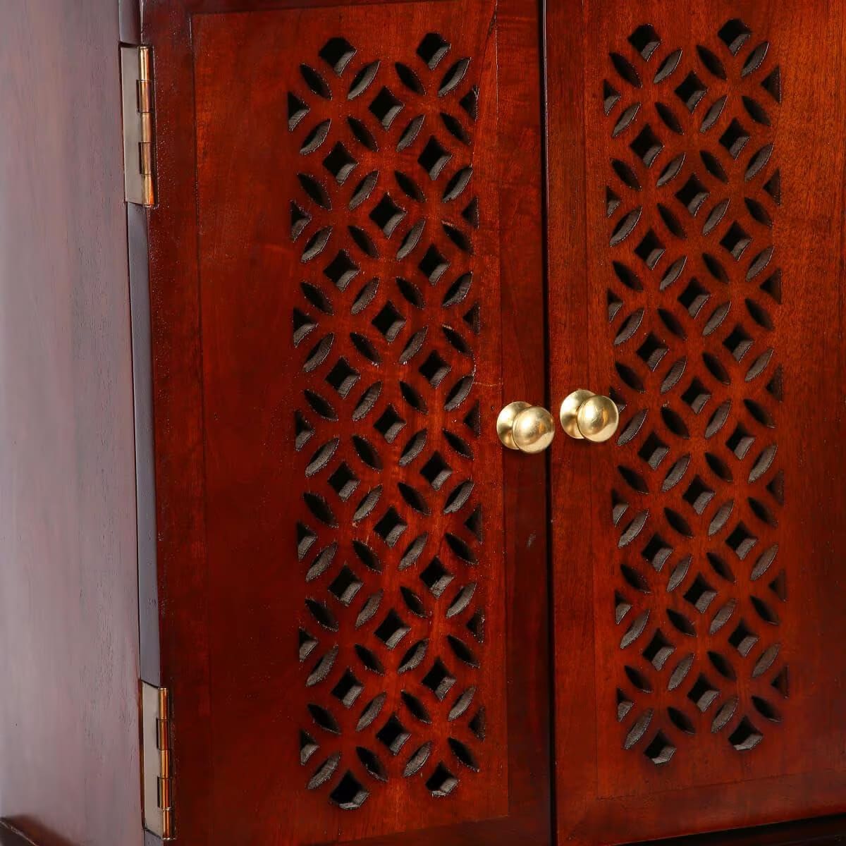Wooden Mandir with Doors
