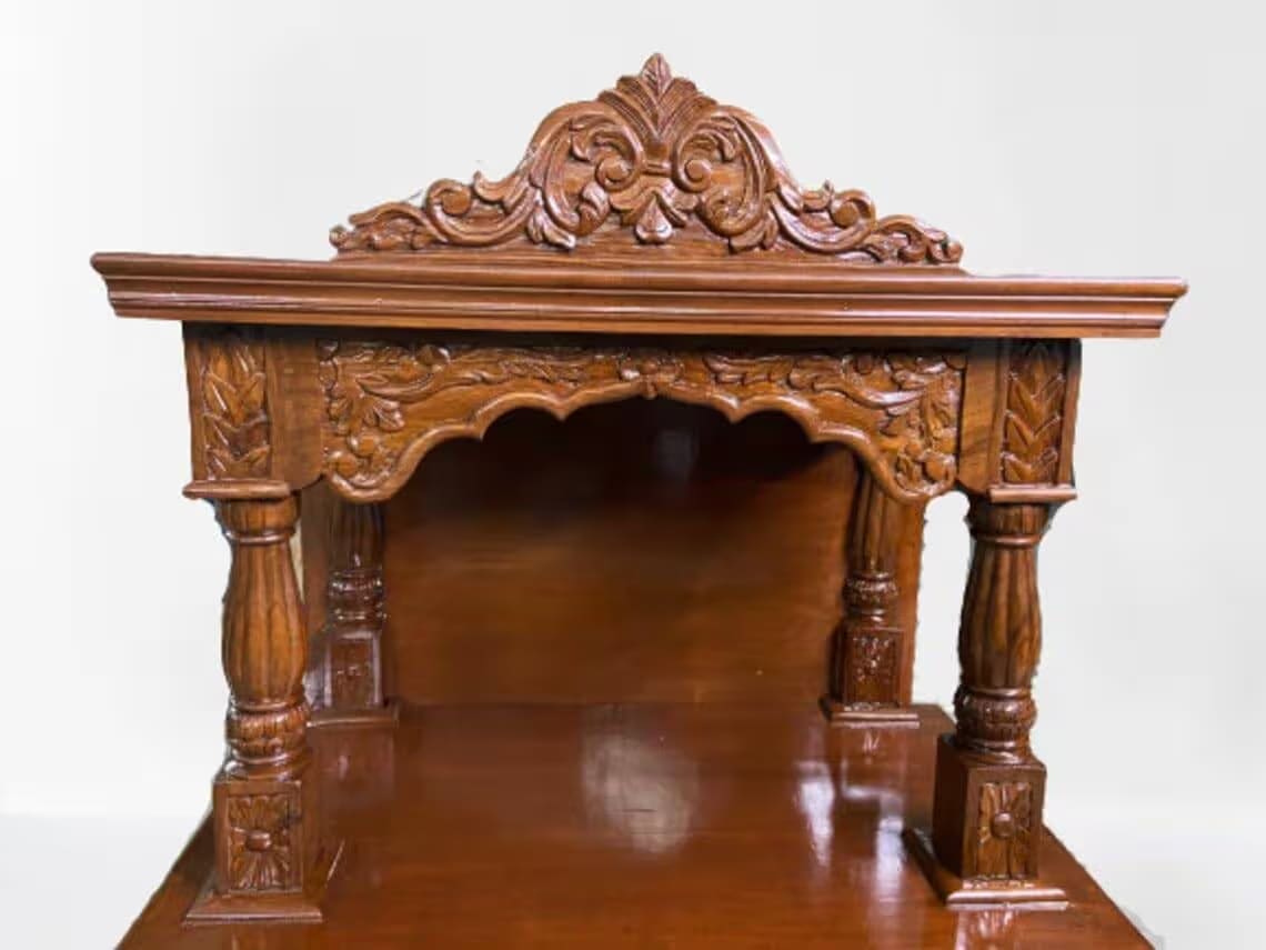 Handcrafted Wooden Mandir