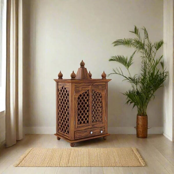 Wooden pooja mandir for home near me