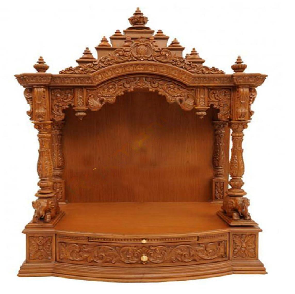 Teakwood Temple for Home Puja
