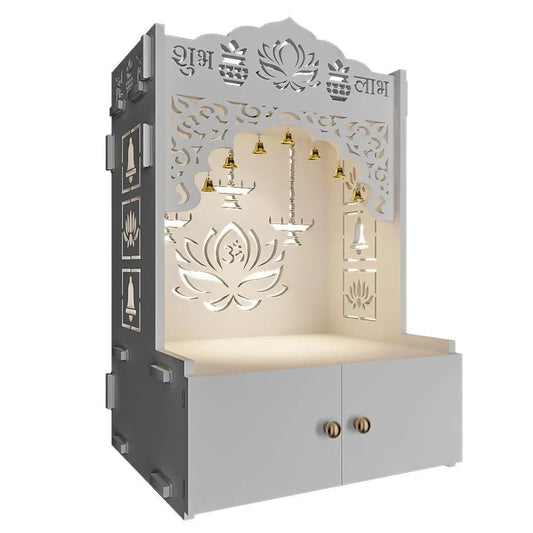 Handcrafted wooden pooja mandir