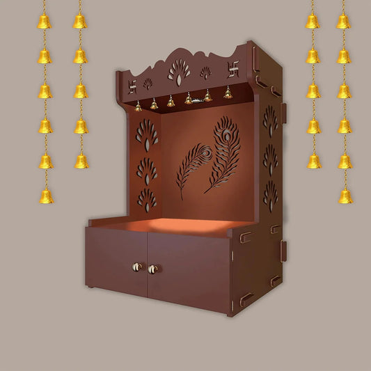 wooden pooja mandir