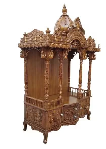 Wooden Temple with Storage Online
