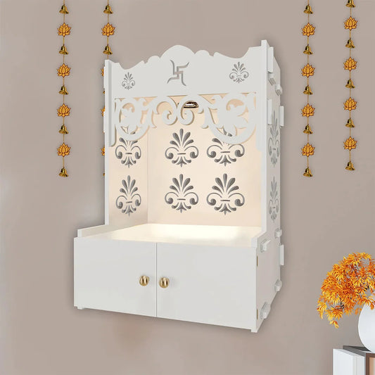 Handcrafted wooden mandir