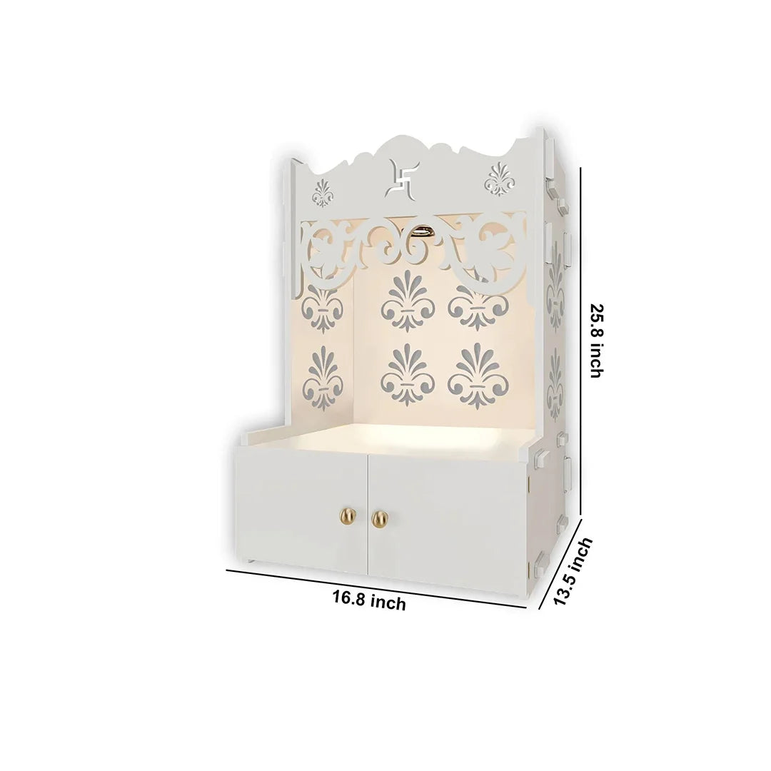 Handcrafted wooden mandir