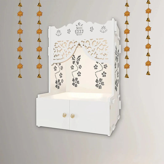 Temple with Wooden Shelf