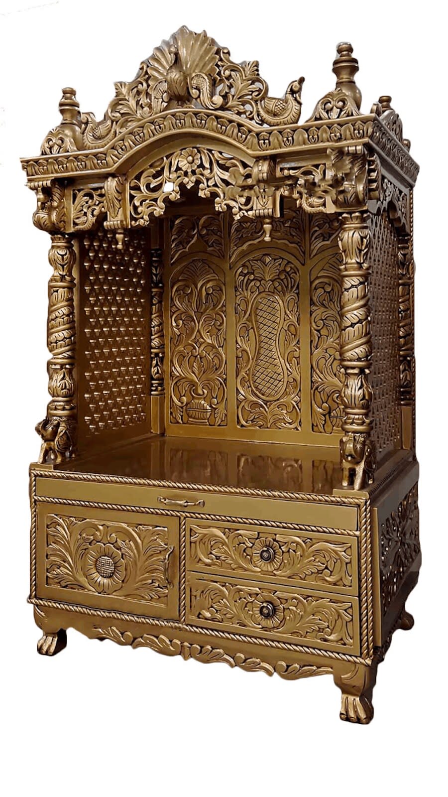 Teak Wood Mandir For Home Online