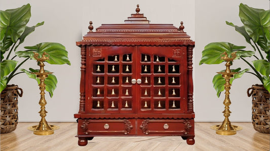 teak wood pooja mandir