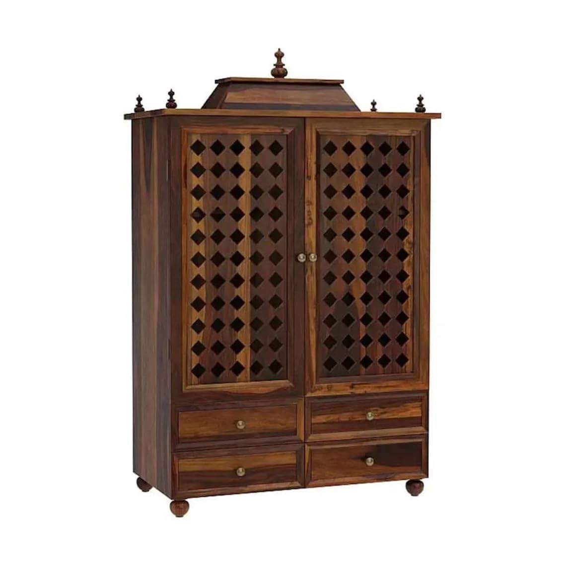 Teak Wood Temple for Home and Office  Online