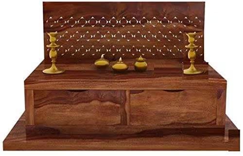 Wall-Mounted Wooden Pooja Mandir Online