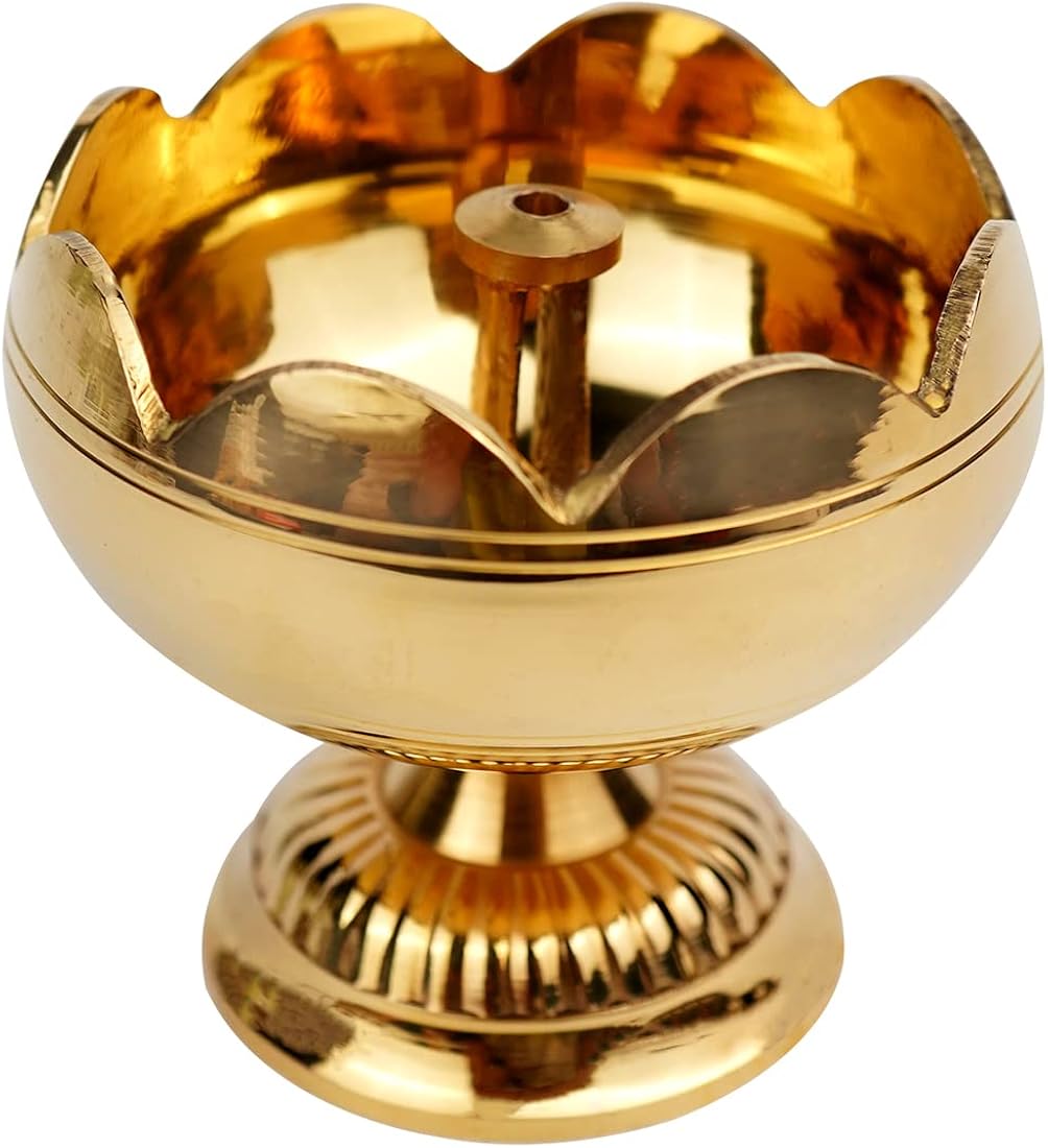 metal diya