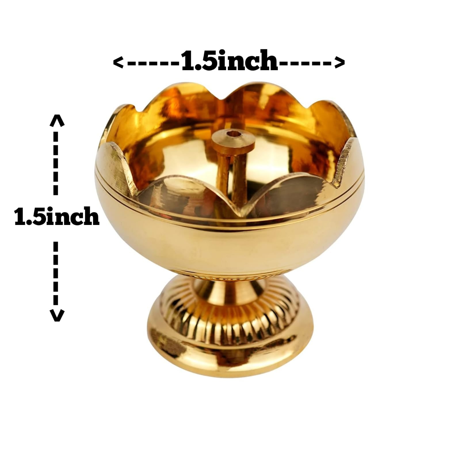 metal diya