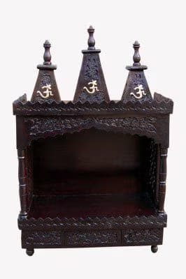 Handcrafted Neem Wood Temple