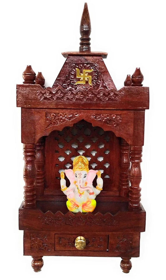 Wooden Temple in Sheesham Wood