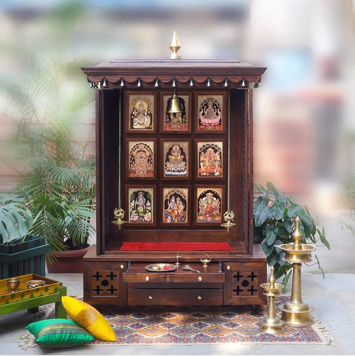 Wooden pooja mandir