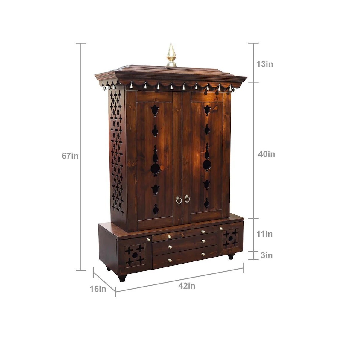 Wooden pooja mandir Buy Online