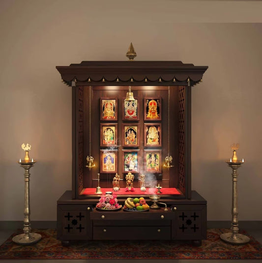 Wooden pooja mandir