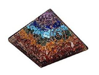 geometric patterned Orgonite pyramid