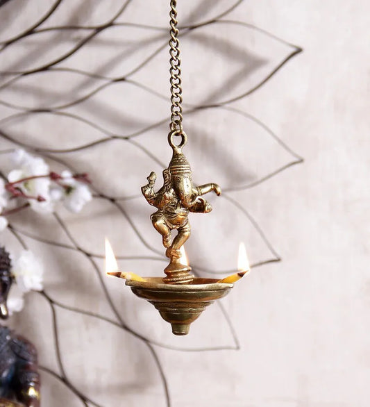 brass idol of Lord Ganesha