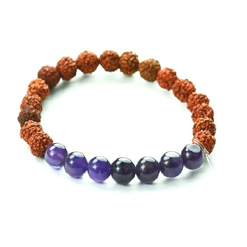 Rudraksha Lapis Lazuli bracelet