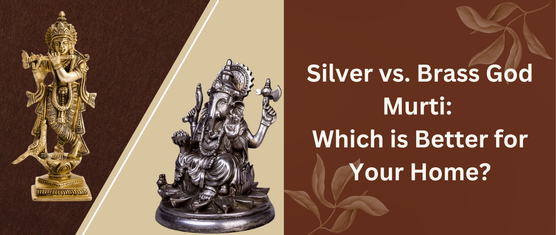 Silver vs. Brass God Murti Which is Better for Your Home