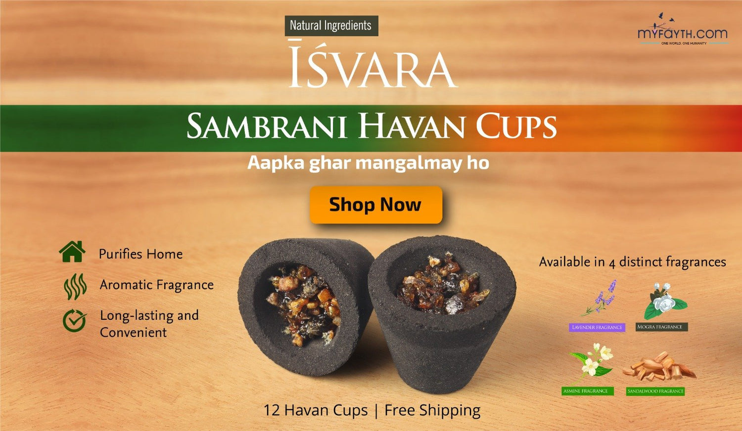 Isvara Sambrani Havan Cups