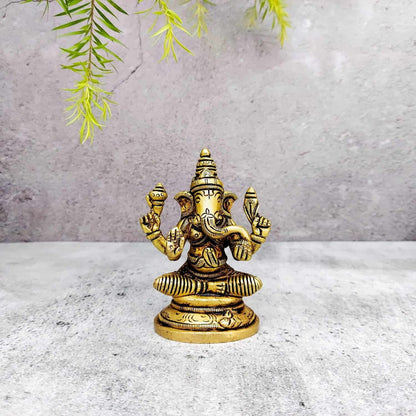 Brass Ganesha Idol