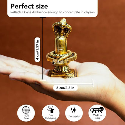 100% Pure Brass Shivling for Home Puja