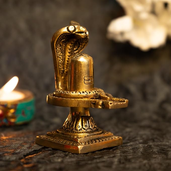 100% Pure Brass Shivling for Home Puja