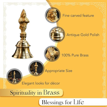 Pure Brass Bell for Pooja