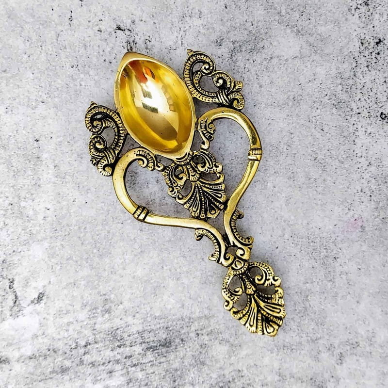 Traditional Brass Arti Spoon