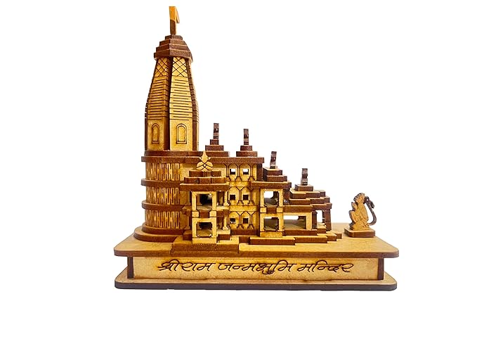 Shri Ram Mandir Ayodhya Miniature for Car Dashboard