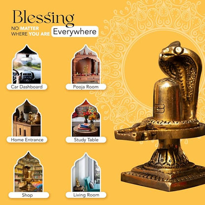 100% Pure Brass Shivling for Home Puja