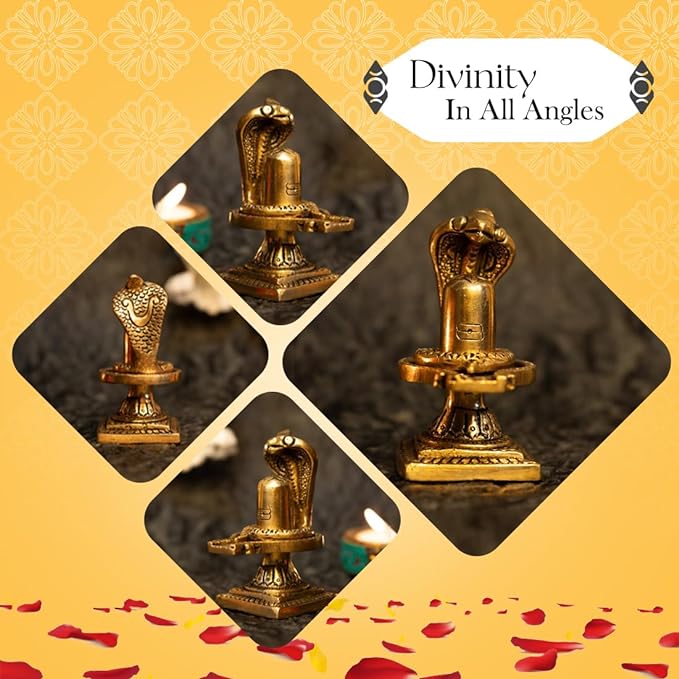 100% Pure Brass Shivling for Home Puja