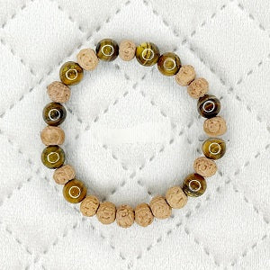 7 Mukhi Rudraksha Tiger Eye Bracelet