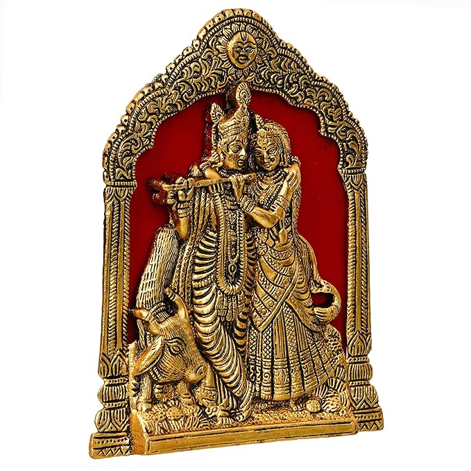 Metal Radha Krishna Idol Statue