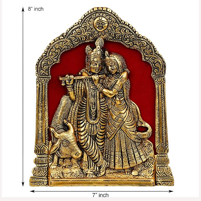 Metal Radha Krishna Idol Statue