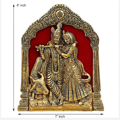 Metal Radha Krishna Idol Statue