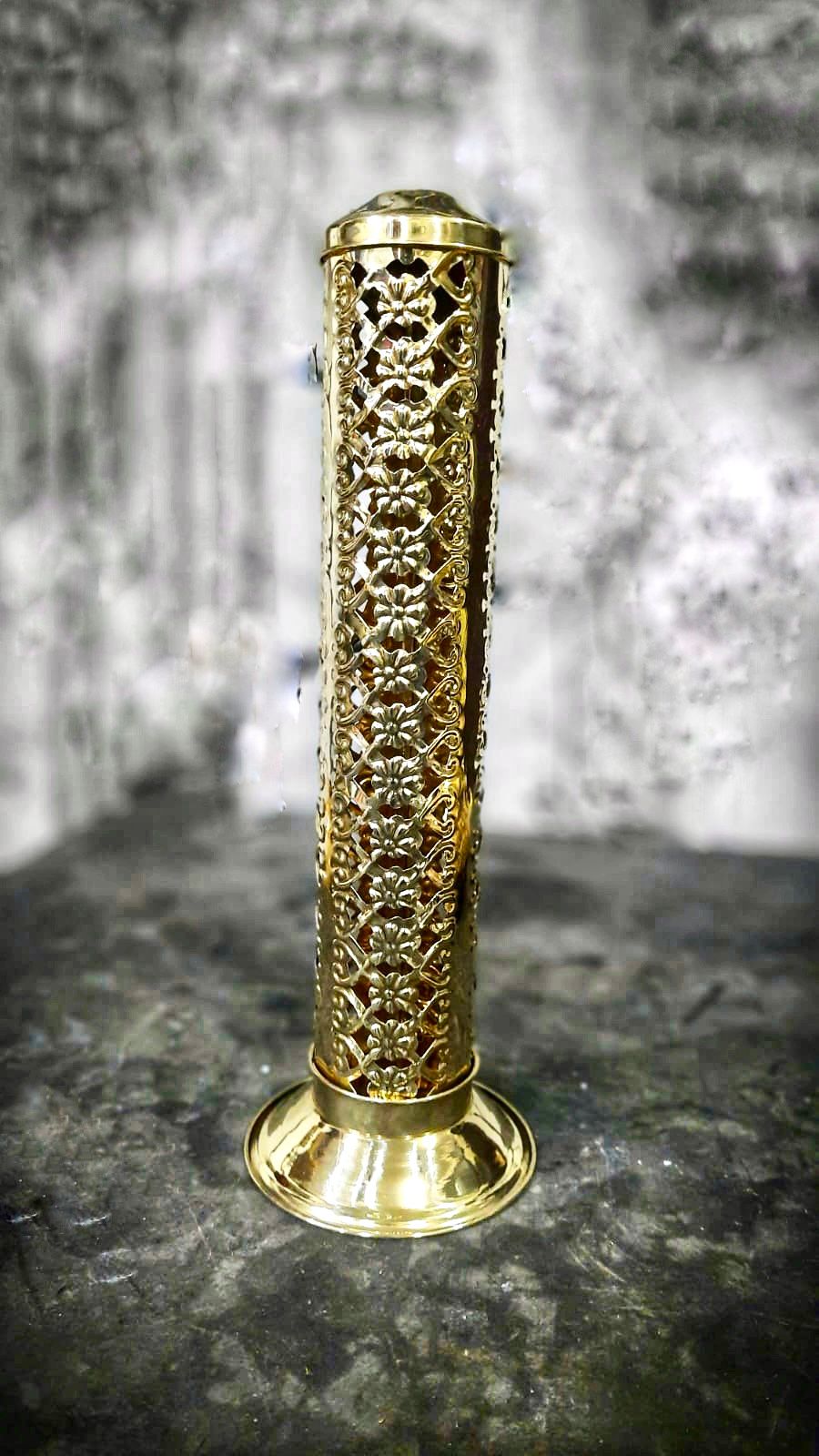 Akhand Diya And Incense Holder Combo