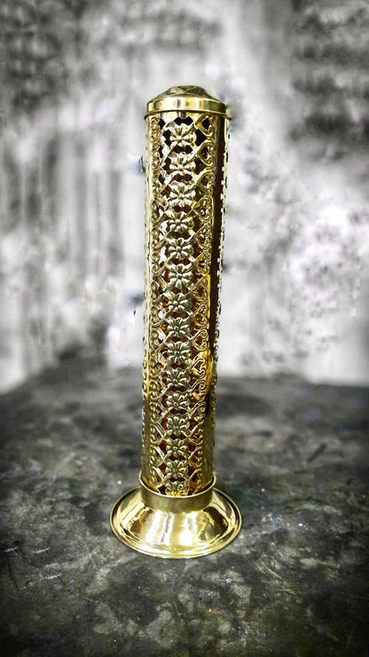 Akhand Diya And Incense Holder Combo