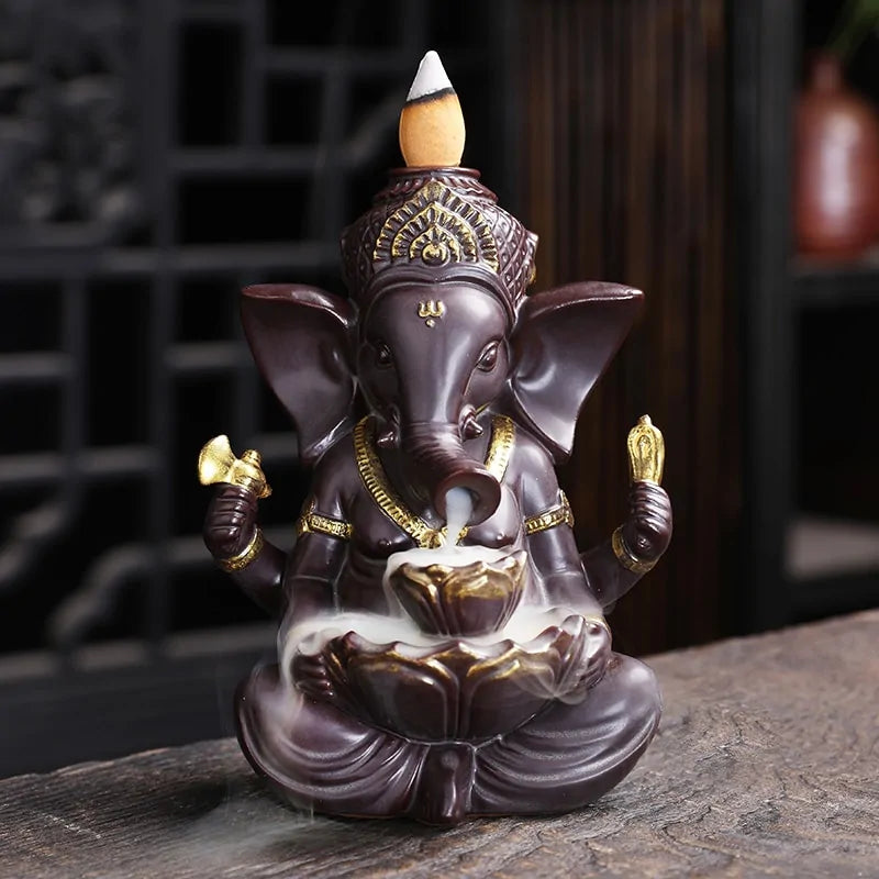 Ganesha Backflow Incense Burner