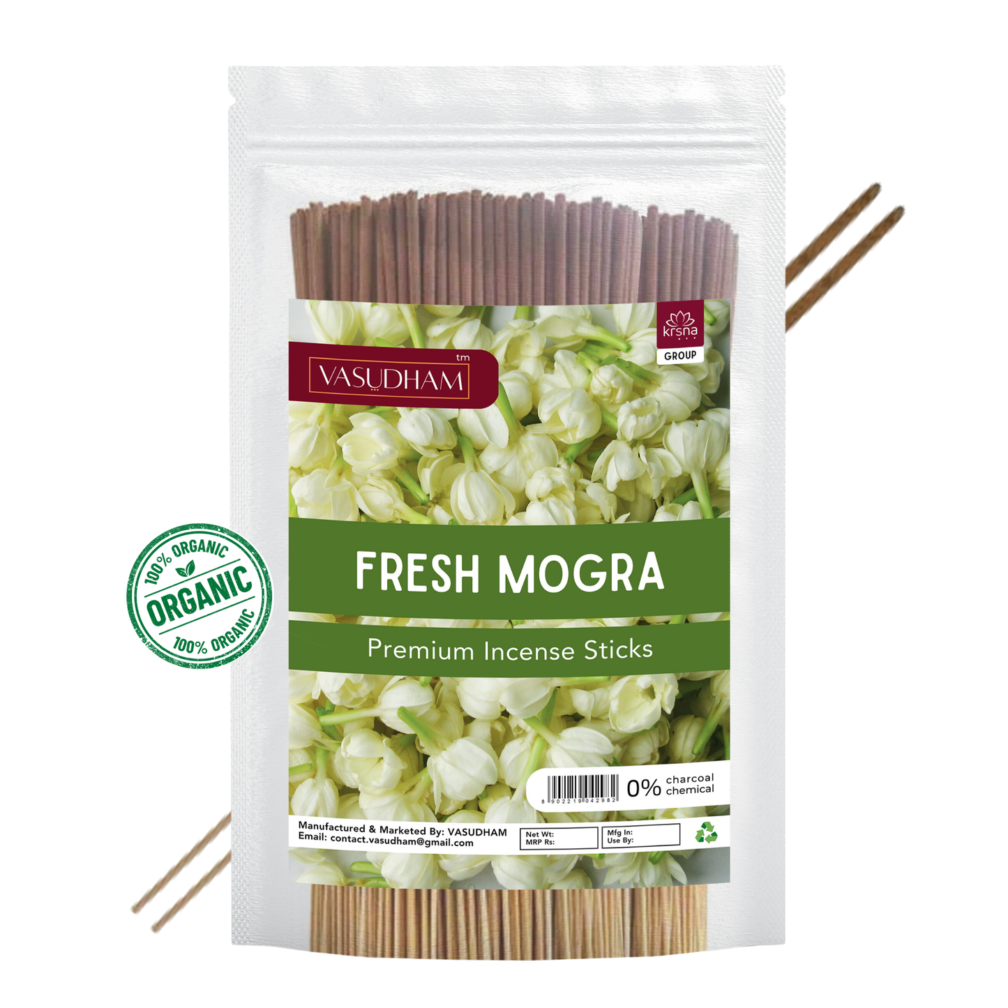 Sandalwood and Fresh Mogra Bulk Pouch Combo