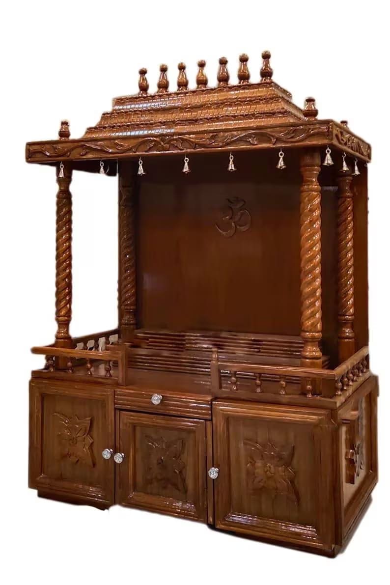 Handcrafted Wooden Mandir Online