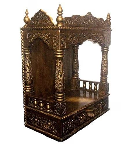 Wood Mandir for Home and Office