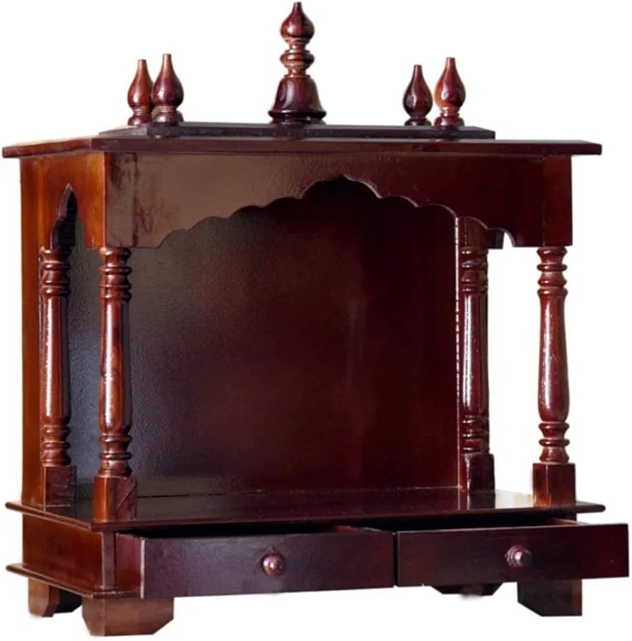 Wooden Brown Mandir for Home